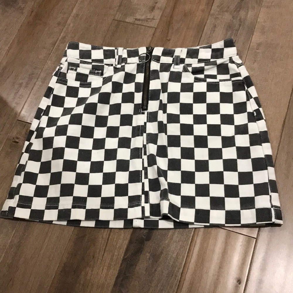 BDG checkered skirt